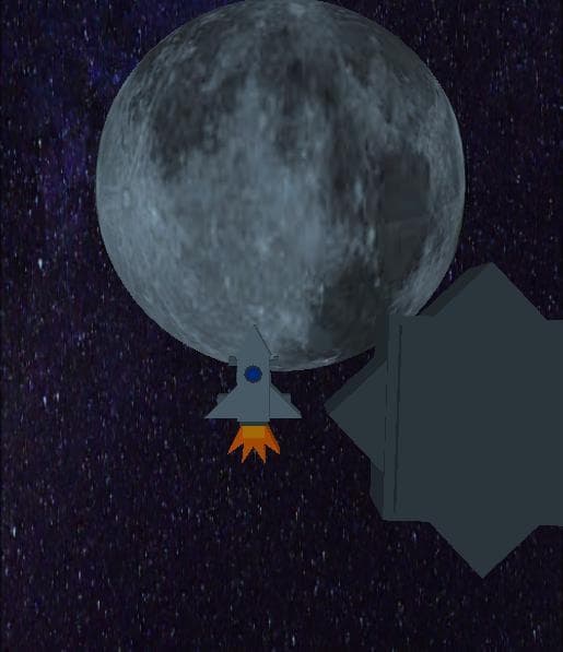 Destroying Meteors to reach the moon