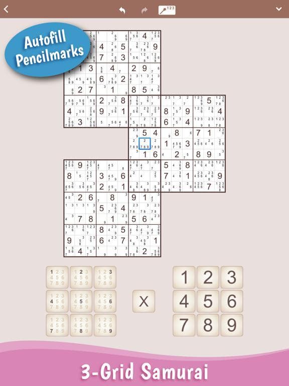 MultiSudoku: Samurai Puzzles screenshot 4