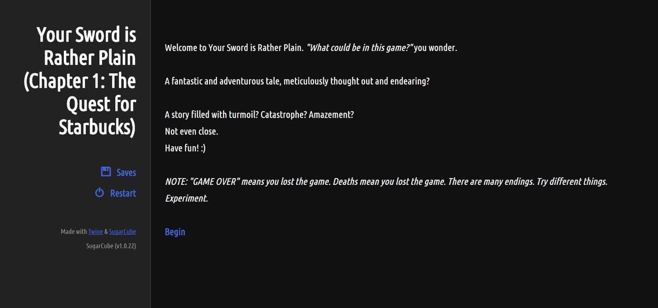 Your Sword is Rather Plain: Chapter 1 screenshot 2