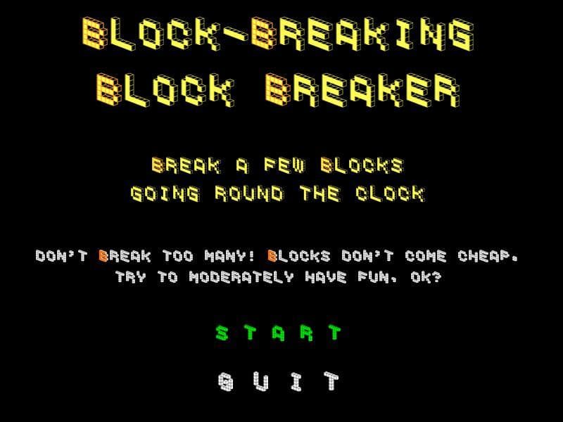 B⁴ - Block-Breaking Block Breaker screenshot 2
