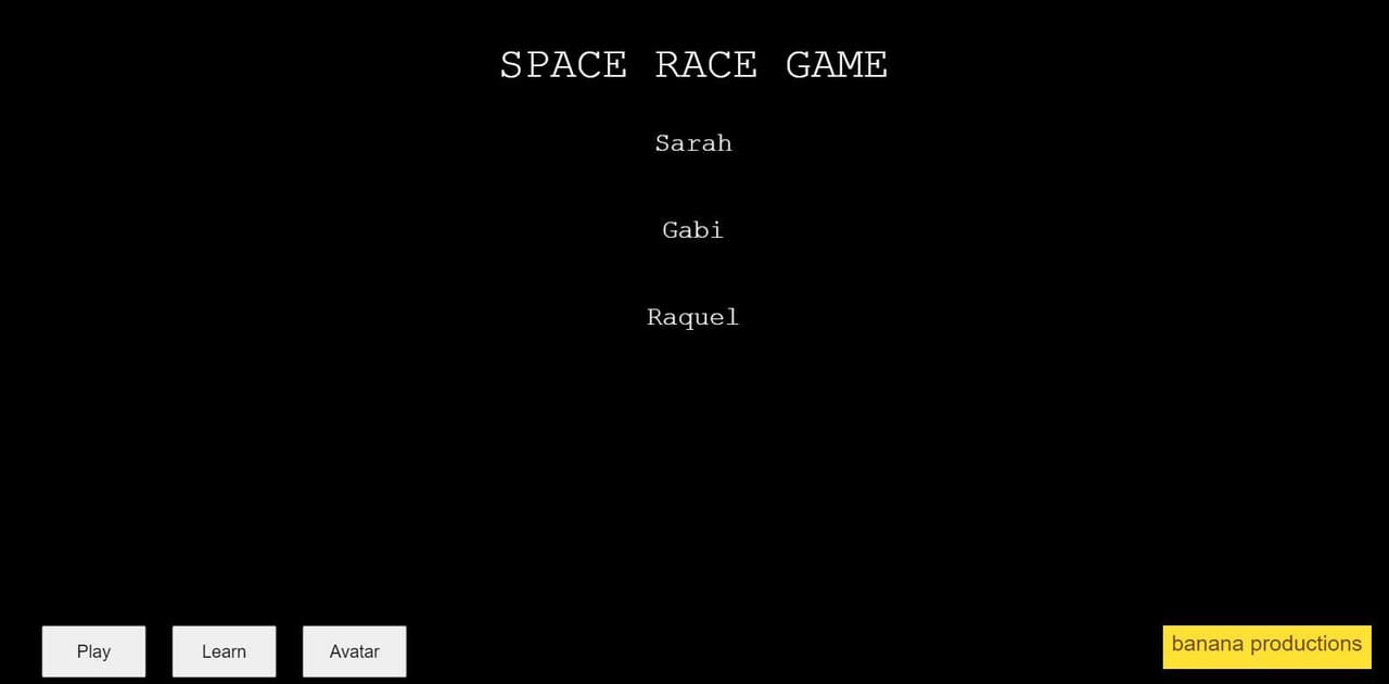 SPACE RACE GAME