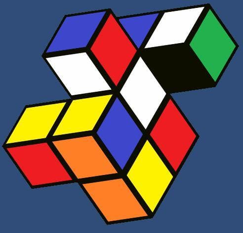 Scramble Cube 3x3x1 screenshot 3