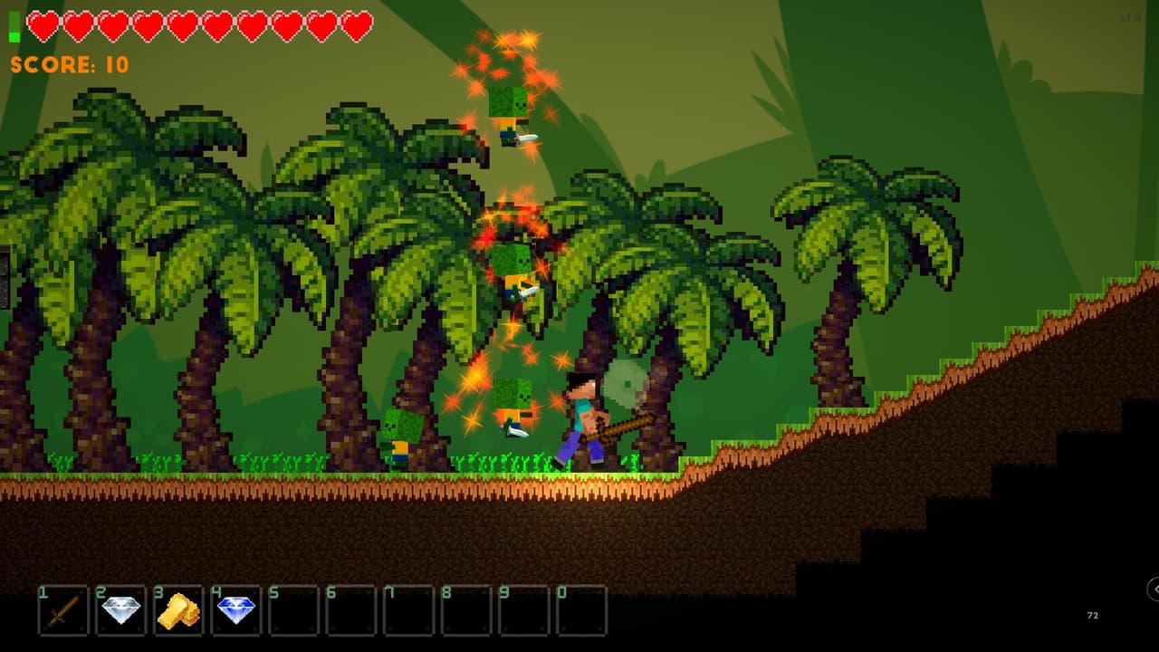 Noob vs Zombies - Forest biome screenshot 2