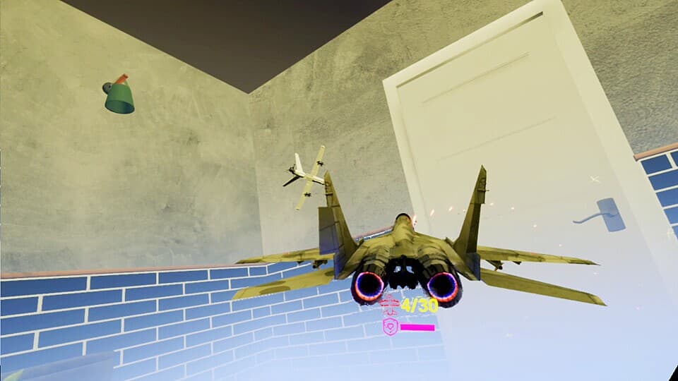 Re shrinking conflict: VR indoor air battle