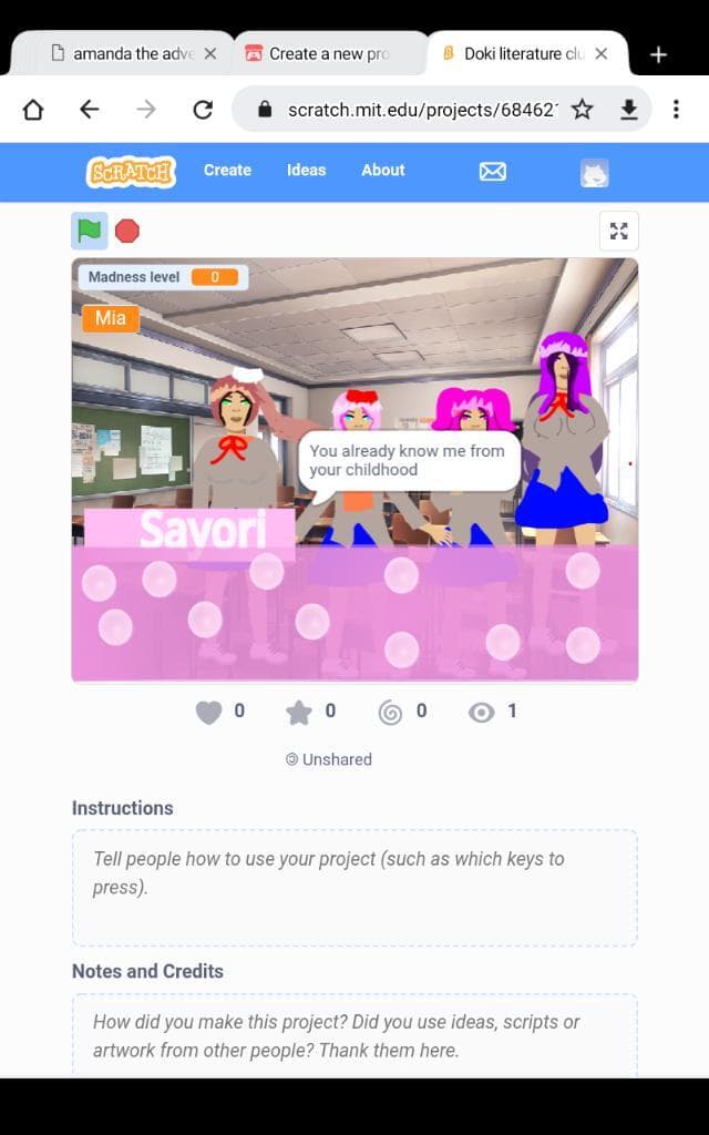 Doki Doki literature club but for Android screenshot 2