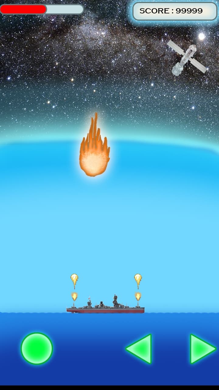 Ship Defence against Asteroid
