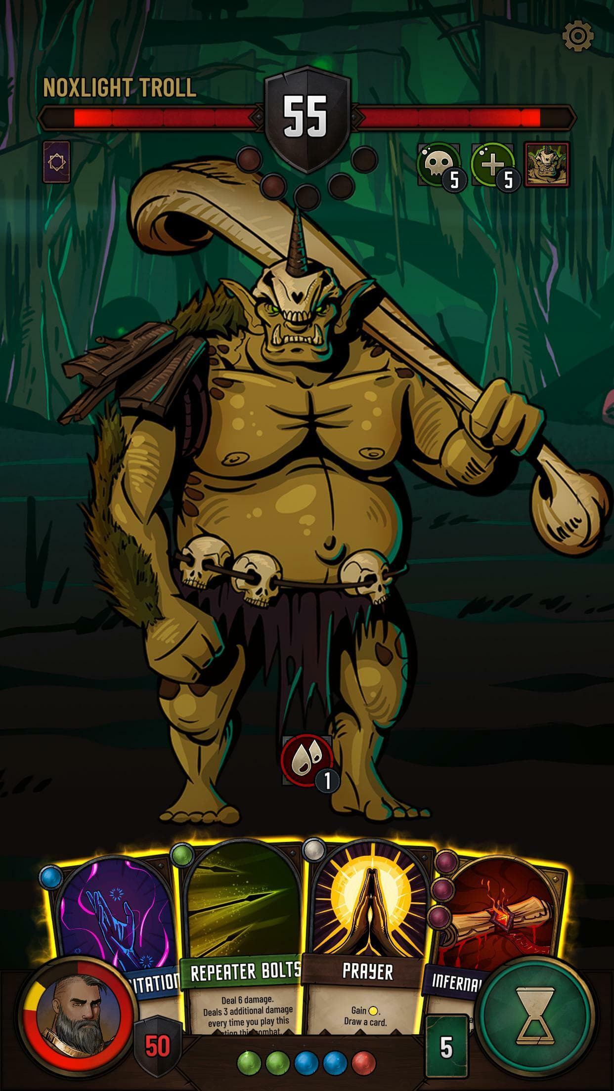 Dawncaster: Deckbuilding RPG (itch) screenshot 3