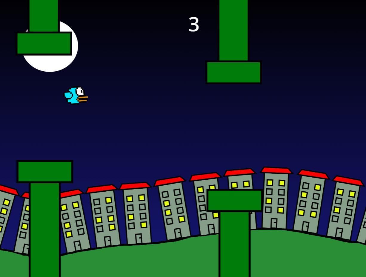 Flappy Night Bird screenshot 2