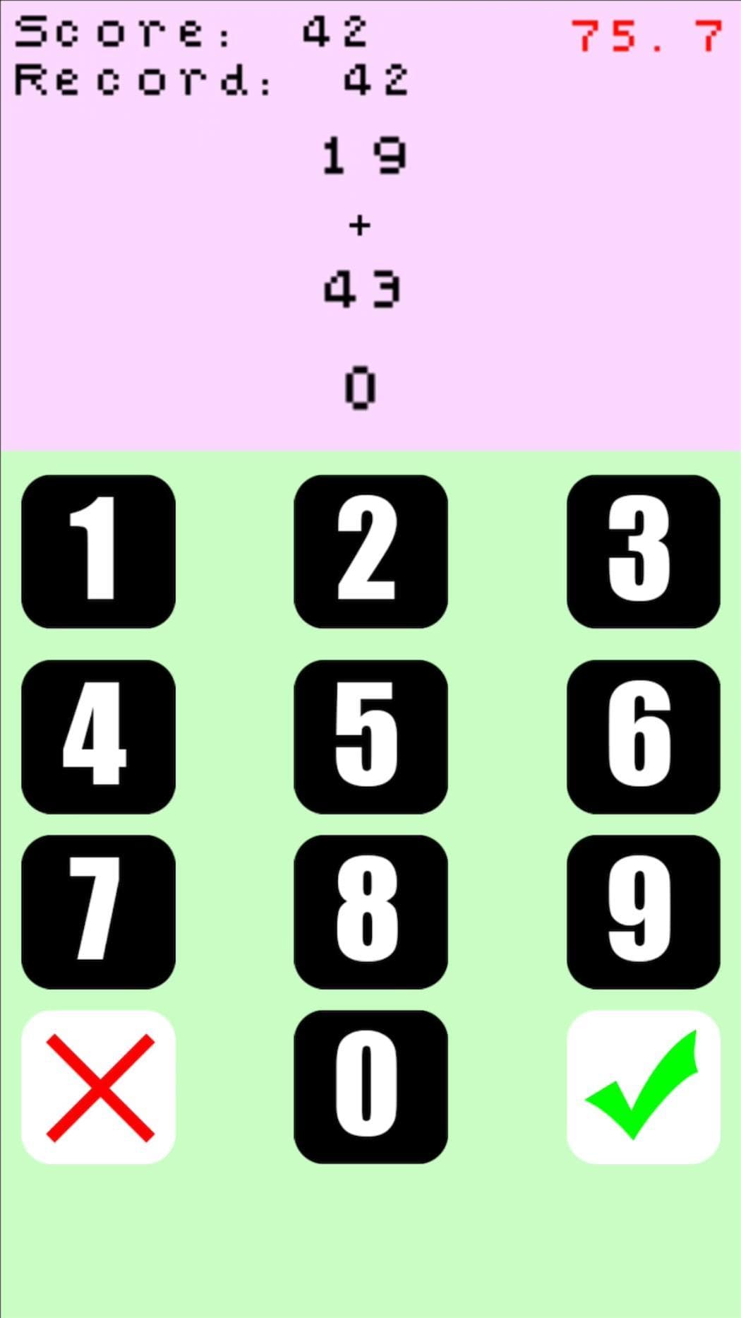 Math IQ test screenshot 2