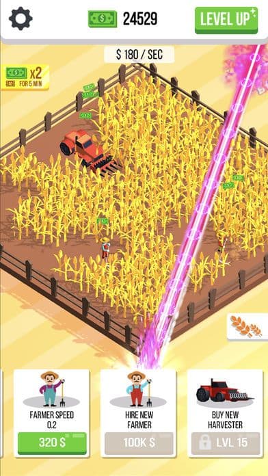 Harvester idle: cut the weed screenshot 4