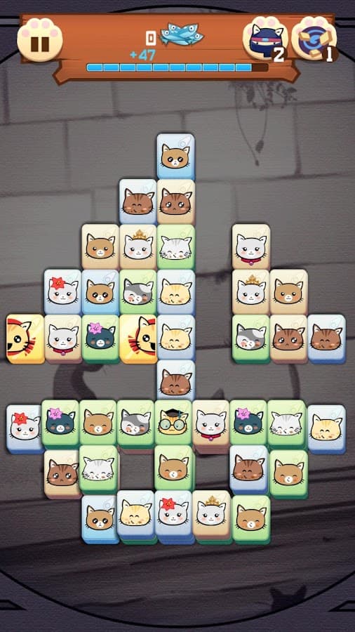 Hungry Cat Mahjong HD screenshot 3
