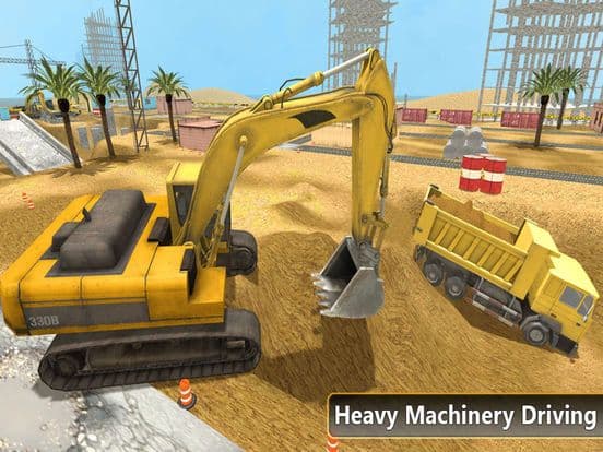 Heavy Excavator Dump Truck - Construction Machinery Driving Simulator screenshot 5