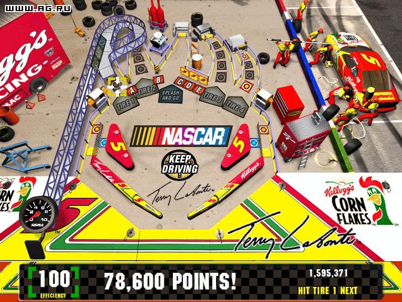 3-D Ultra NASCAR Pinball screenshot 2
