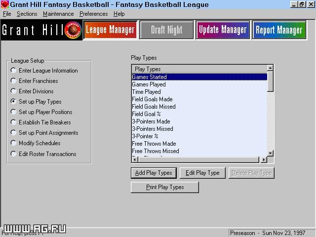 Grant Hill Fantasy Basketball screenshot 2