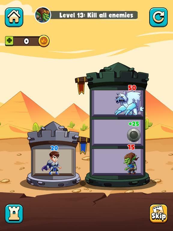 Hero Tower War - Math Puzzle screenshot 4