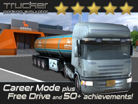 Trucker: Parking Simulator - Realistic 3D Monster Truck and Lorry Driving Test Free Racing Game screenshot 3