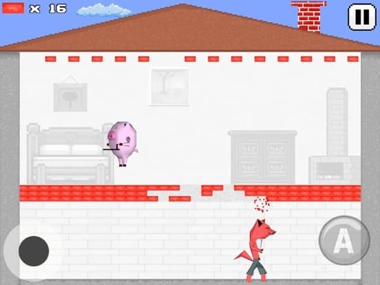 Pig Brick - the fox attack to the pigs house screenshot 4