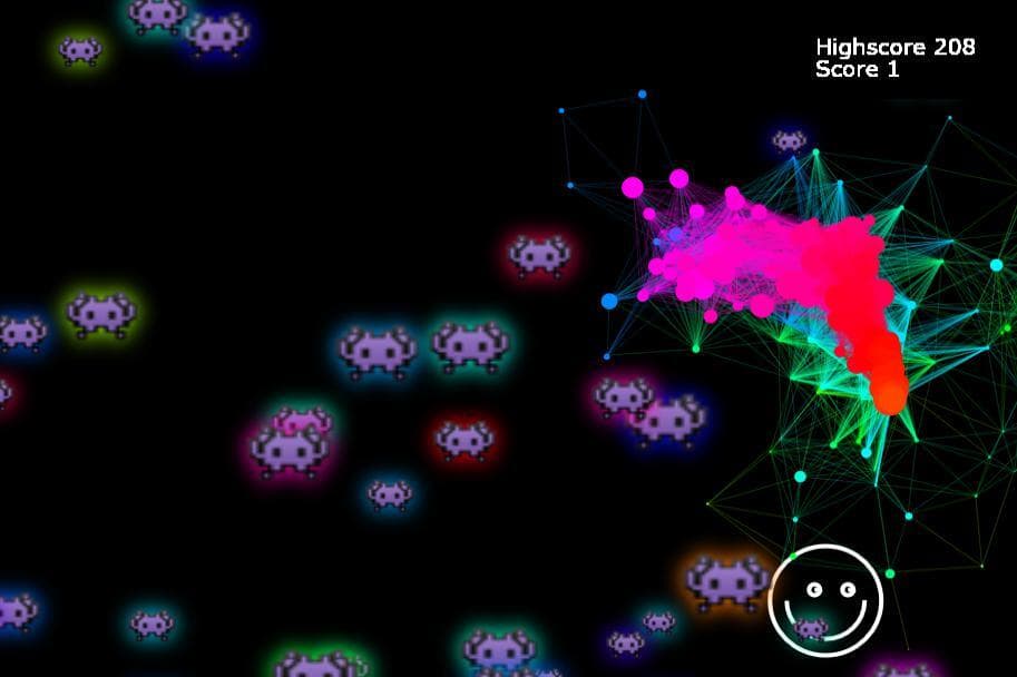 Particle Trail Game