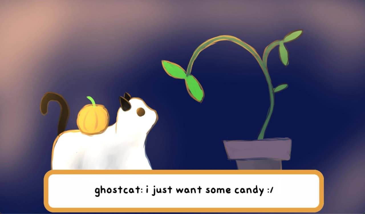 a pumpkin behind you