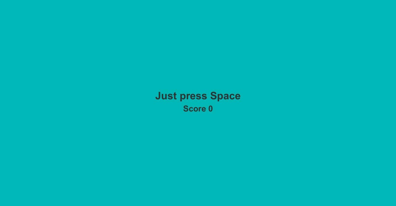 Just press Space