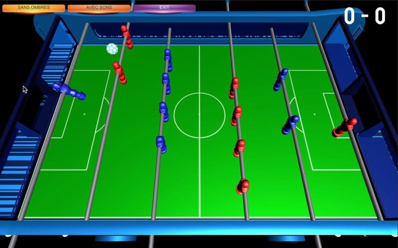 Table Soccer Foosball 3D screenshot 2