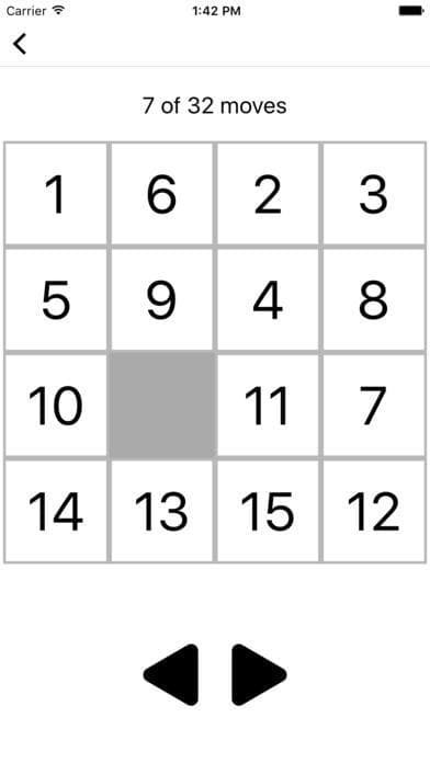 Solve your 15-Puzzle screenshot 2