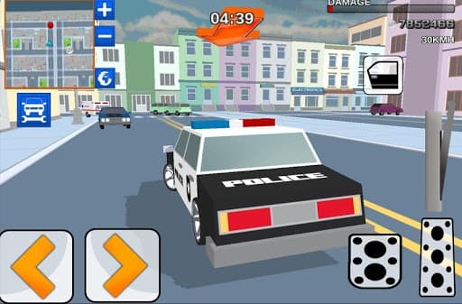 Blocky Cop Craft Running Thief screenshot 2