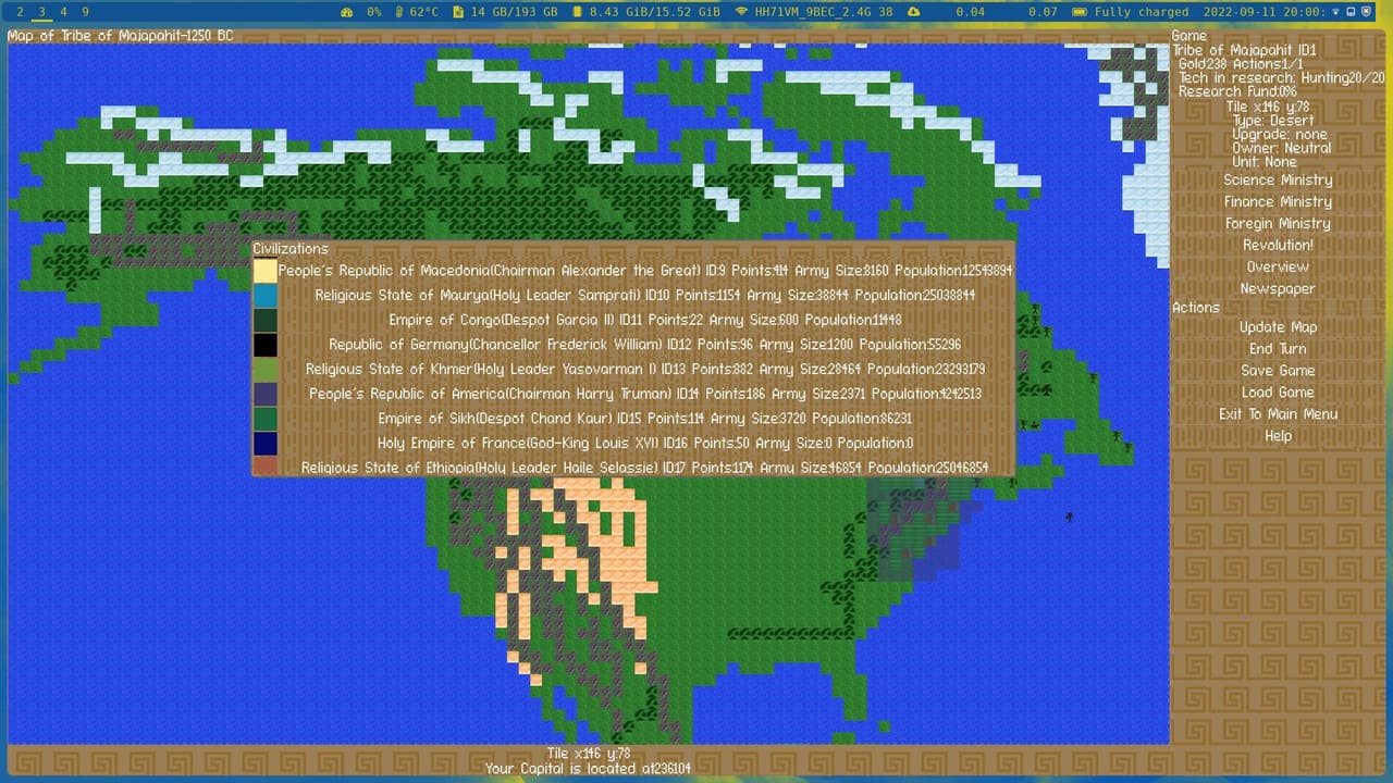 Yet Another Civilization Game screenshot 4