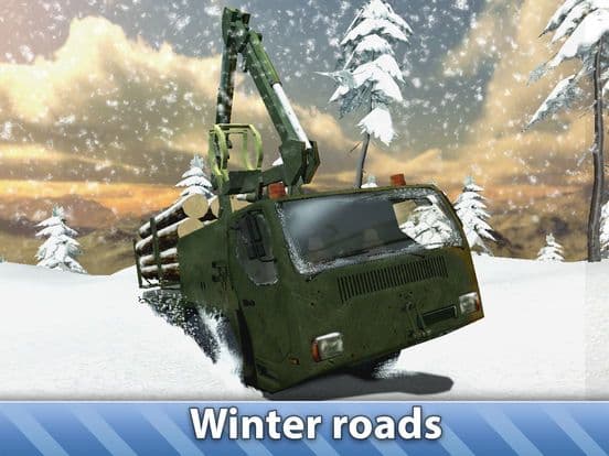 Winter Logging Truck Simulator 3D screenshot 3