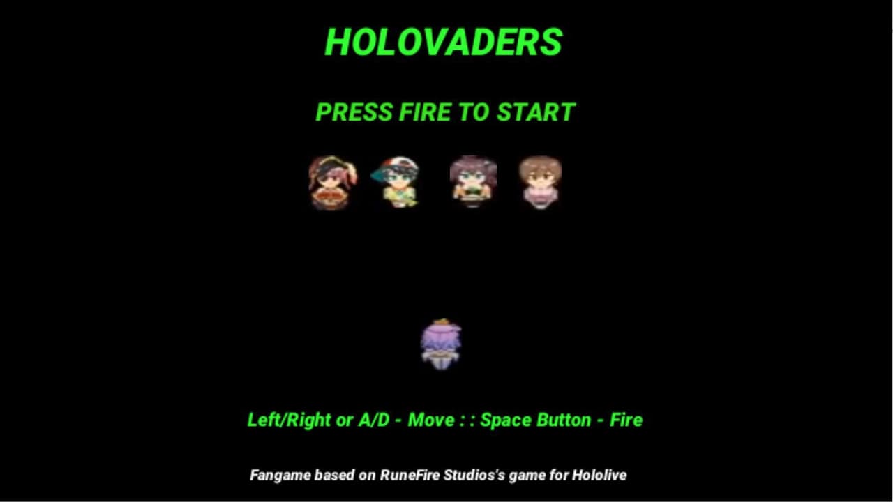 Holovaders (Hololive fangame) screenshot 2
