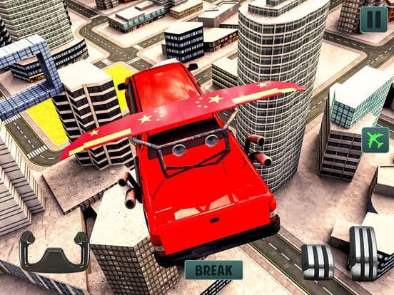Free Futuristic Flying 3d limousine Simulator game screenshot 2