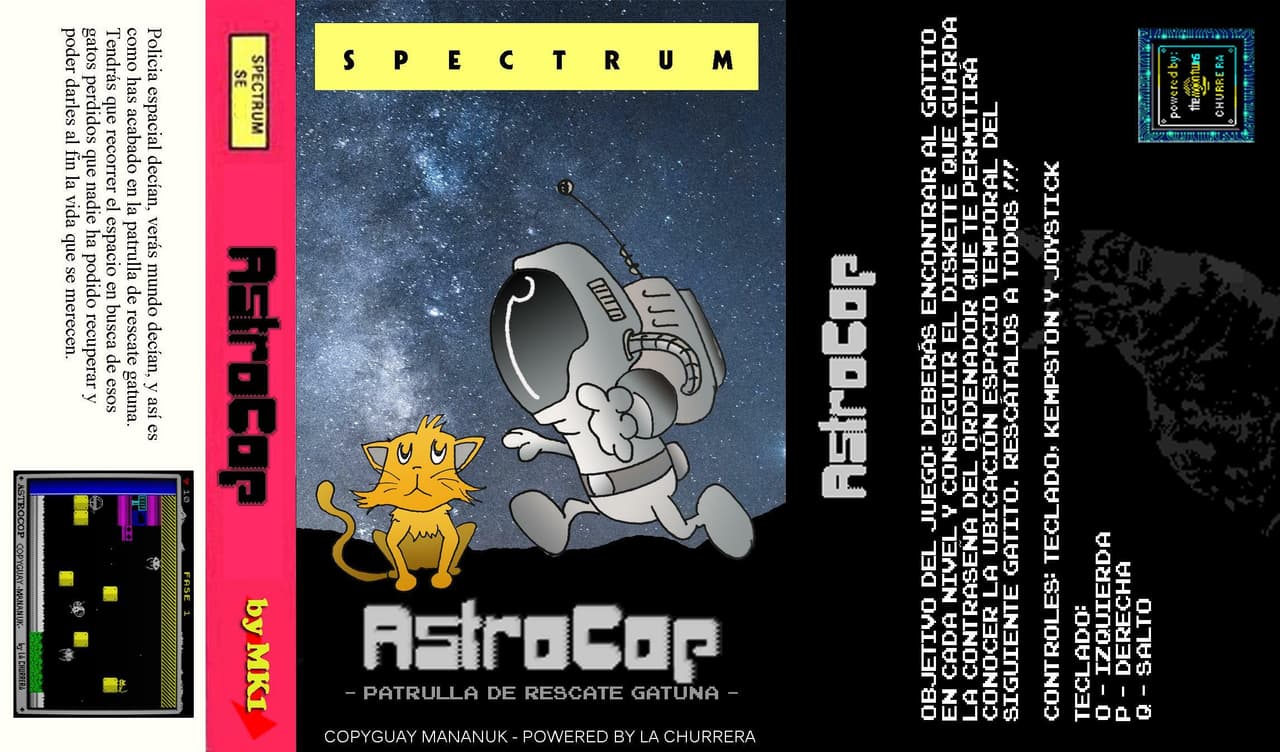 Astrocop ( ZxSpectrum ) screenshot 2