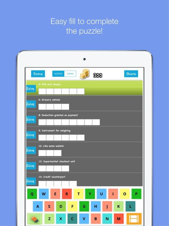 Easy Crosswords - Pizzazz screenshot 3