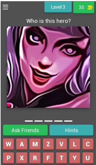 Guess The MobileLegends Heroes QUIZ APP