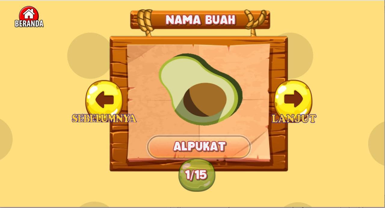 Susun Huruf Nama Buah screenshot 3