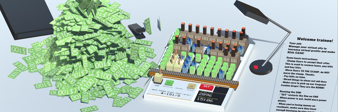 Holographic City Manager: Easy Money