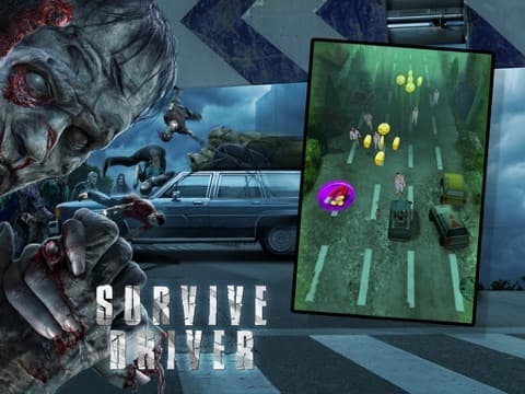 A Survive Driver Free: Best 3D Driver Game in Post Apocalyptic Setting with Zombies and Car Upgrades screenshot 4