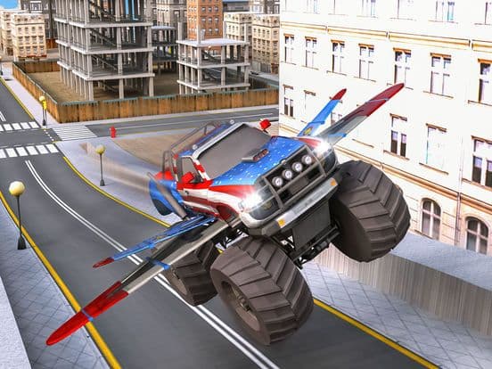 Off Road 4x4 Flying Monster Truck Real Racing screenshot 2