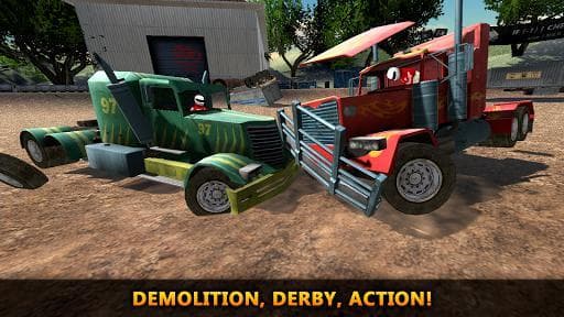 18 Wheeler Truck Crash Derby