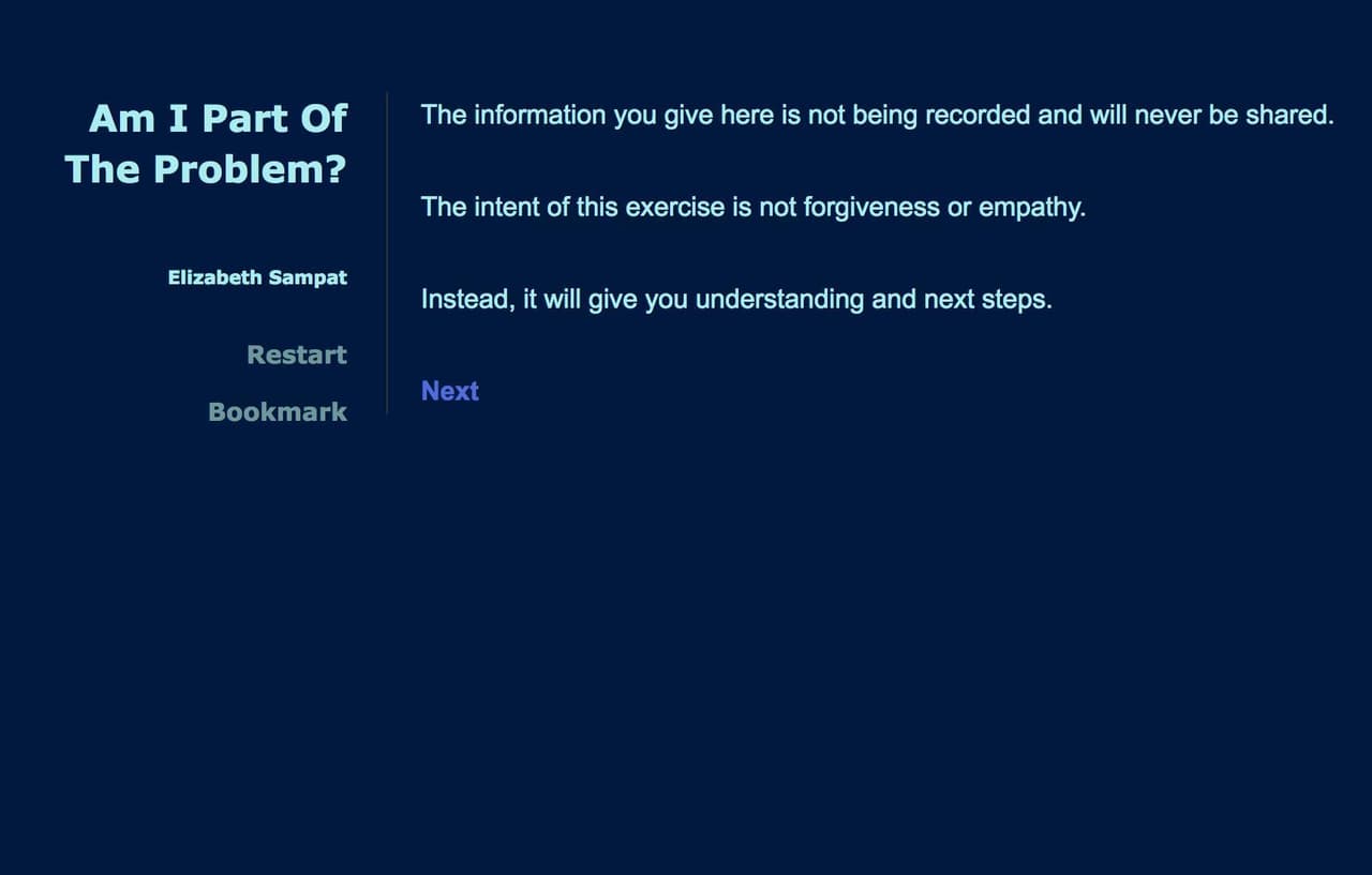 Am I Part Of The Problem?