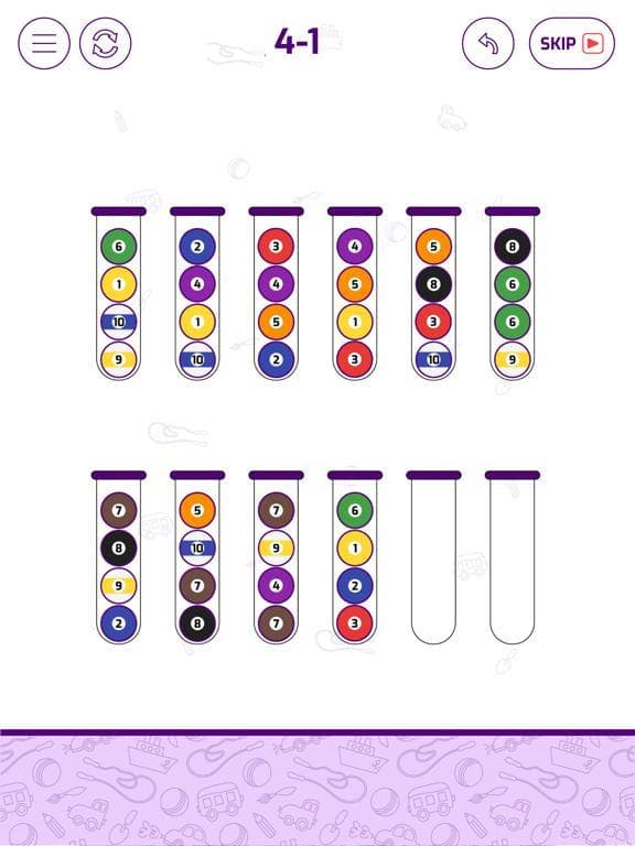 Bubble Sort Color Puzzle Game