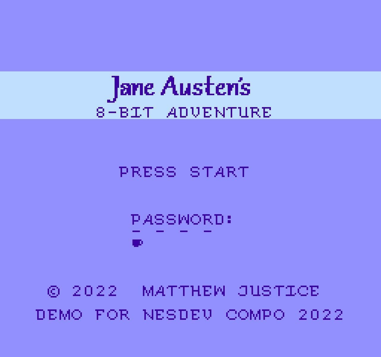 Jane Austens 8-bit Adventure (demo) screenshot 2
