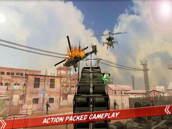 Helicopter Defence Strike - 3d Anti Aircraft Games screenshot 2
