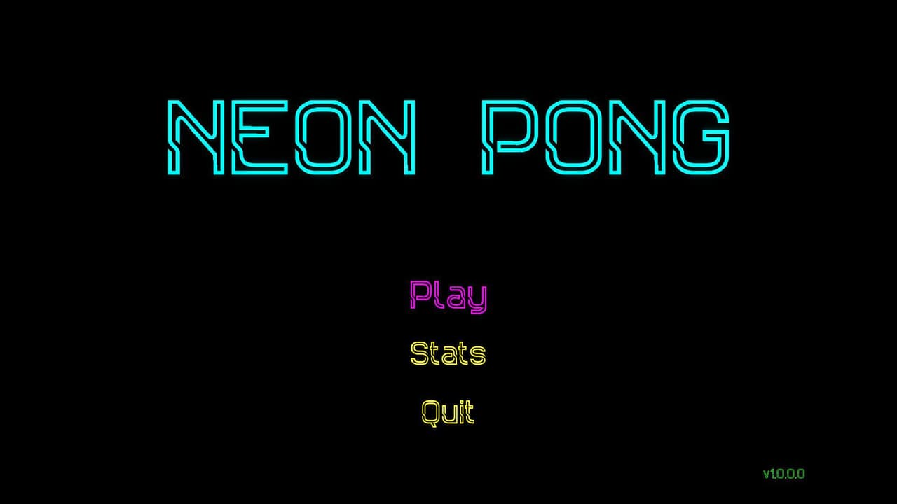 Neon Pong (itch) (JWR26 Games) screenshot 5