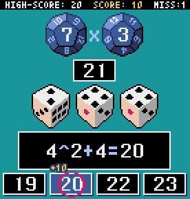 Dice Arithmetic on Pyxel 計算ダイスき