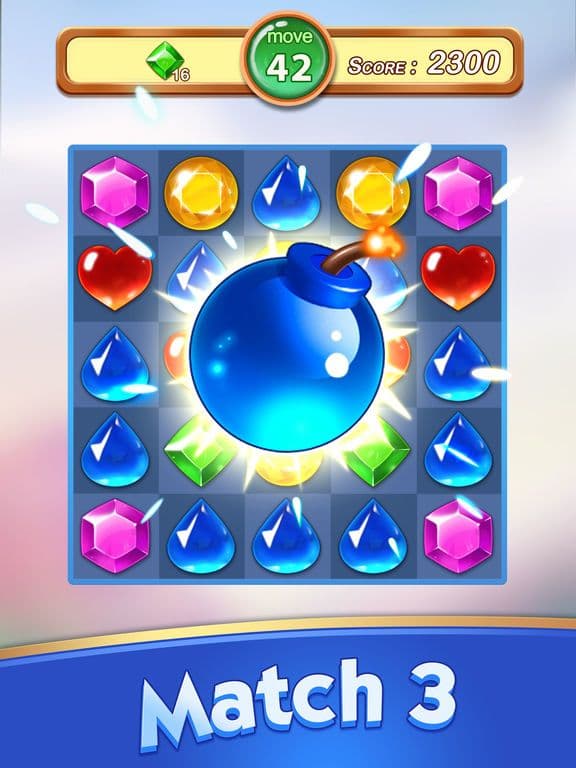 Jewels & Gems - Match 3 Games screenshot 3