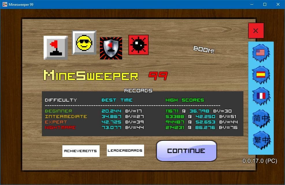 Minesweeper 99 (itch) screenshot 2