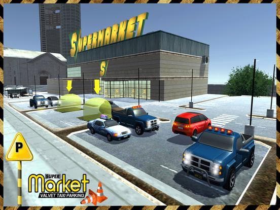 Taxi Driver 3D Simulator - Supermarket Parking screenshot 5