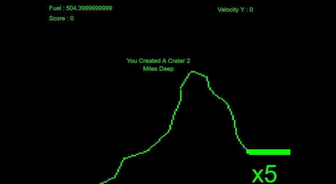 Lunar Lander (itch) (Joker Gaming from Game Gen)