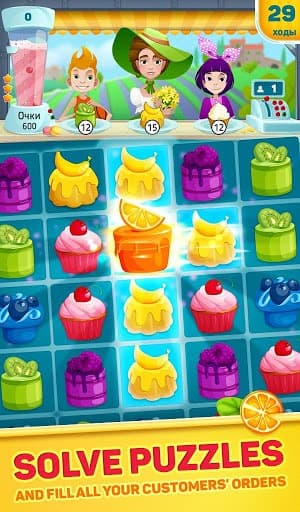 Match - 3 Family Cake Cafe screenshot 2